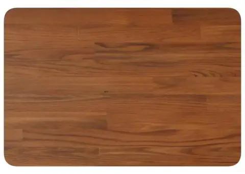 Blat de baie, maro închis, 60x40x1,5 cm, lemn masiv tratat - 2/4