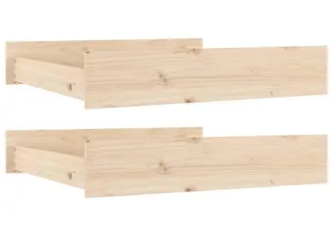 Sertare pentru pat, 2 buc., lemn masiv de pin - 2/5