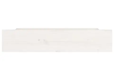 Sertare pentru pat, 4 buc., alb, lemn masiv de pin - 4/5