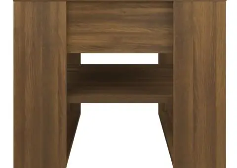 Măsuță de cafea, stejar maro, 55,5x55x45 cm, lemn prelucrat - 3/5