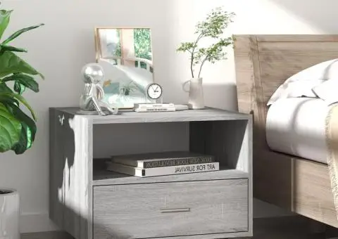 Măsuță de cafea, gri sonoma, 55x55x40 cm, lemn prelucrat - 3/5