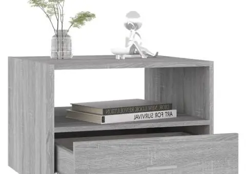 Măsuță de cafea, gri sonoma, 55x55x40 cm, lemn prelucrat - 4/5