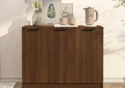 Servantă, stejar maro, 90,5x30x70 cm, lemn prelucrat - 1/5