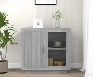 vidaXL Dulap, sonoma gri, 80x40x75 cm