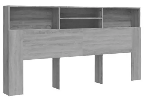 Dulap tăblie, gri sonoma, 200x19x103,5 cm - 2/5