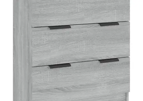 Dulap, sonoma gri, 60x30x70 cm, lemn prelucrat - 2/5