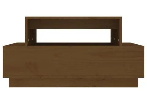 Măsuță de cafea, maro miere, 80x55x40,5 cm, lemn masiv de pin - 5/5