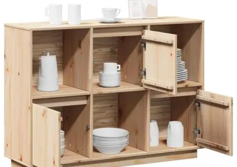 Servantă, 110,5x35x80 cm, lemn masiv de pin - 5/5