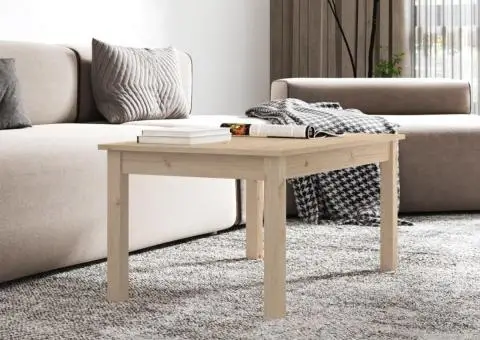 Măsuță de cafea, 80x50x40 cm, lemn masiv de pin - 5/5