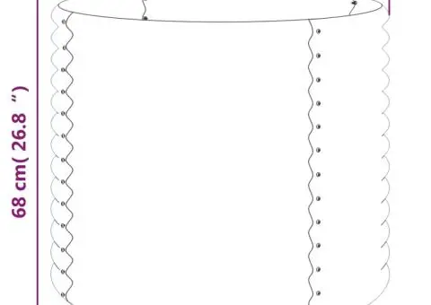 Jardinieră argintiu 80x80x68 cm oțel vopsit electrostatic - 4/4