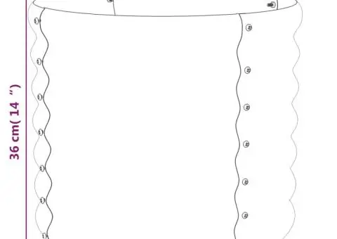 Jardinieră grădină verde 40x40x36 cm oțel vopsit electrostatic - 4/4