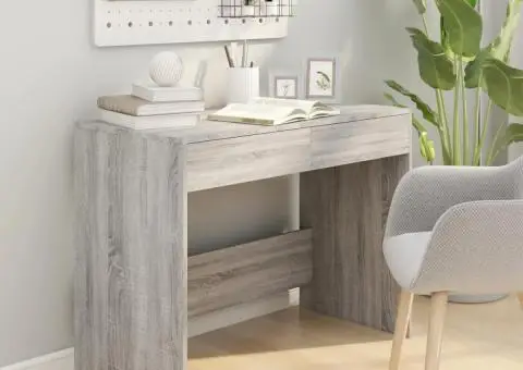 Birou, gri sonoma, 101 x 50 x 76,5 cm, PAL - 3/5