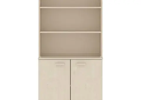 Dulap înalt „HAMAR”, maro miere, lemn masiv de pin - 3/5