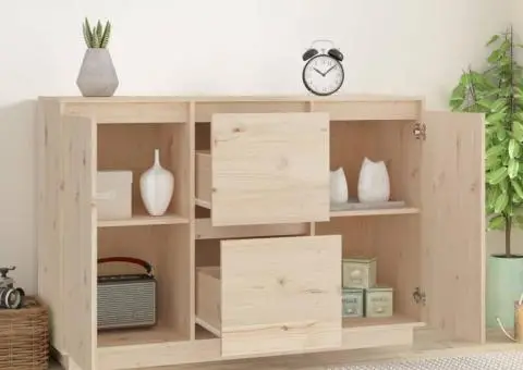 Servantă, 111x34x75 cm, lemn masiv de pin - 3/5