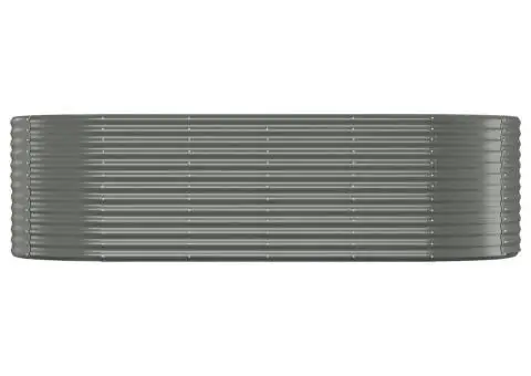 Strat înălțat grădină 249x100x68 cm oțel vopsit electrostatic - 3/5