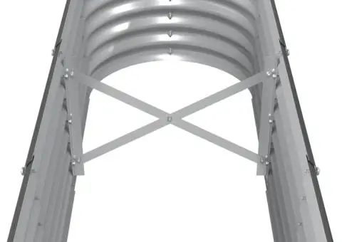 Strat înălțat grădină 260x40x36 cm oțel vopsit electrostatic - 5/5