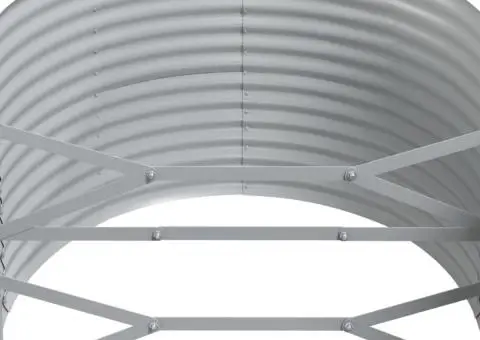 Strat înălțat grădină 175x100x68 cm oțel vopsit electrostatic - 5/5