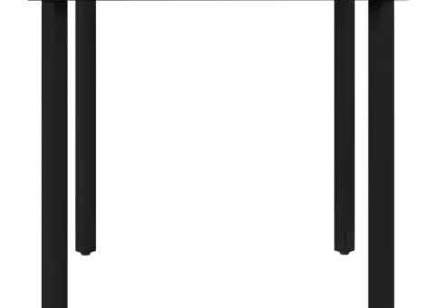 Set masă pentru grădină, 5 piese, cu perne, negru - 5/5