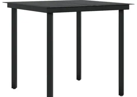 Set de servit masa pentru grădină, 5 piese, cu perne, maro - 5/5