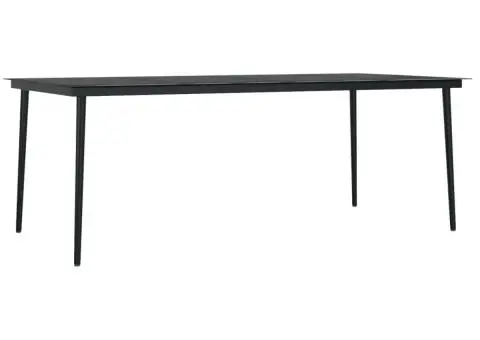 Set mobilier de grădină cu perne, 9 piese, poliratan și sticlă - 5/5