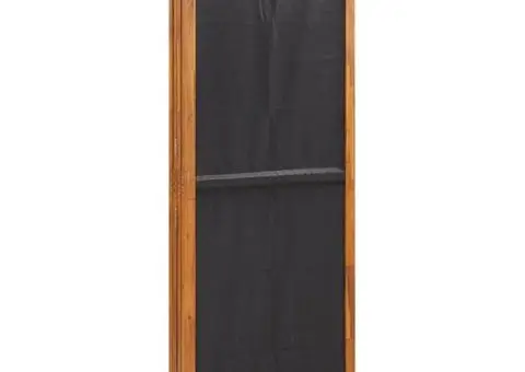 Paravan de cameră cu 4 panouri, negru, 280x180 cm - 5/5