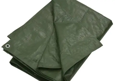 Prelată 180 g/m², verde, 4x5 m, HDPE - 2/5