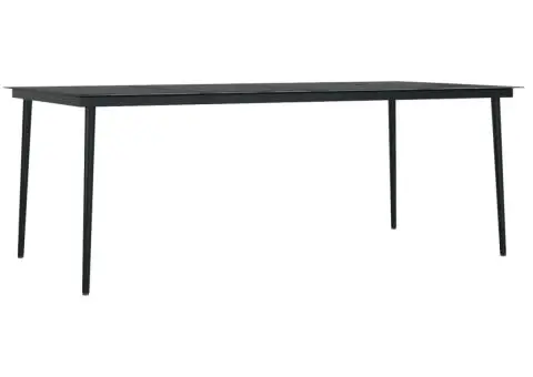 Set mobilier de grădină cu perne, 9 piese, poliratan și sticlă - 5/5