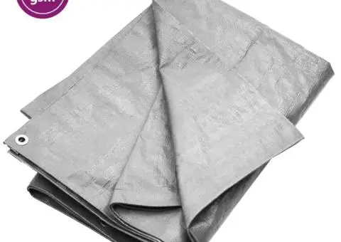 Prelată 180 g/m², gri, 4x5 m, HDPE - 1/5