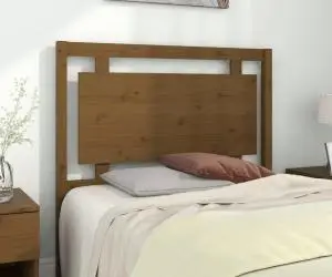 vidaXL Tăblie de pat, maro miere, 105,5x4x100 cm, lemn masiv de pin