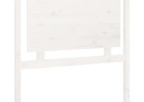 Tăblie de pat, alb, 95,5x4x100 cm, lemn masiv de pin - 2/5