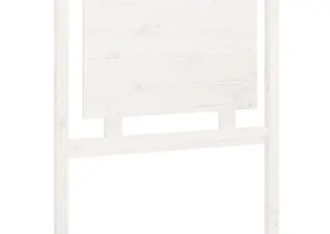 Tăblie de pat, alb, 80,5x4x100 cm, lemn masiv de pin - 2/5