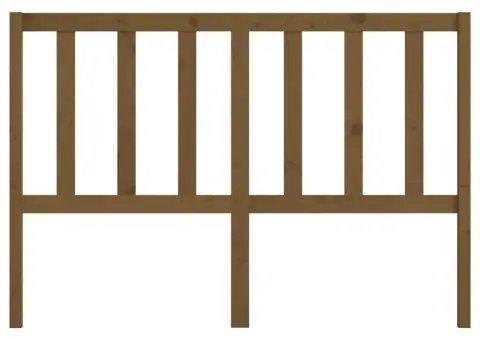 Tăblie de pat, maro miere, 156x4x100 cm, lemn masiv de pin - 4/5