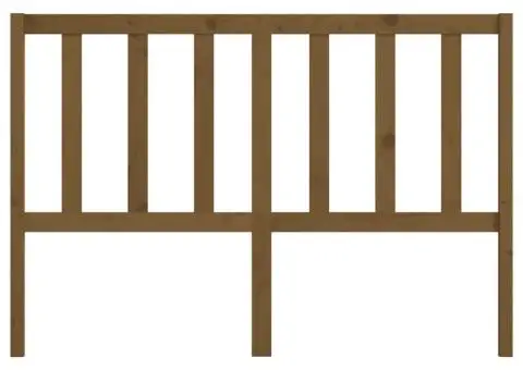 Tăblie de pat, maro miere, 146x4x100 cm, lemn masiv de pin - 4/5