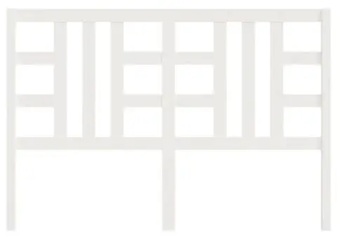 Tăblie de pat, alb, 166x4x100 cm, lemn masiv de pin - 4/5