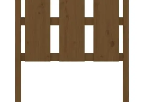 Tăblie de pat, maro miere, 80,5x4x100 cm, lemn masiv de pin - 4/5