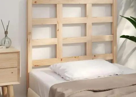 Tăblie de pat, 95,5x4x100 cm, lemn masiv de pin - 1/5