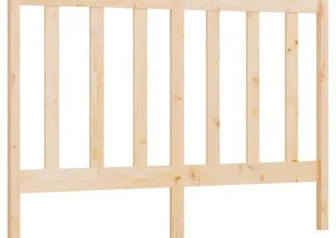 Tăblie de pat, 146x4x100 cm, lemn masiv de pin - 2/5