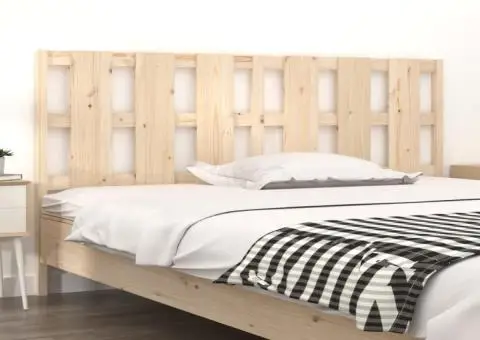 Tăblie de pat, 205,5x4x100 cm, lemn masiv de pin - 1/5