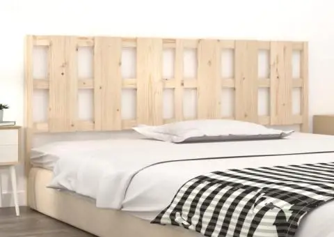 Tăblie de pat, 205,5x4x100 cm, lemn masiv de pin - 3/5