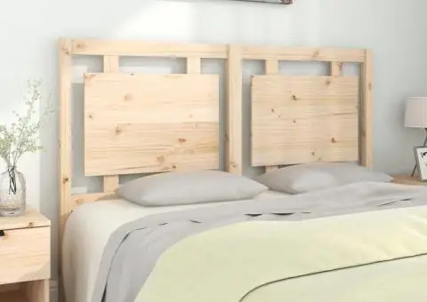 Tăblie de pat, 145,5x4x100 cm, lemn masiv de pin - 1/5