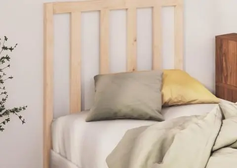 Tăblie de pat, 81x4x100 cm, lemn masiv de pin - 3/5