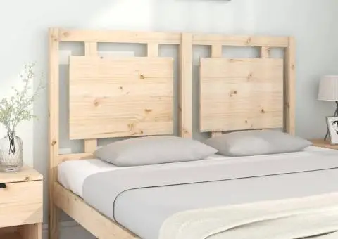 Tăblie de pat, 140,5x4x100 cm, lemn masiv de pin - 3/5