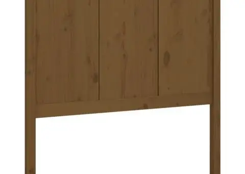 Tăblie de pat, maro miere, 95,5x4x100 cm, lemn masiv de pin - 2/5