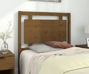 vidaXL Tăblie de pat, maro miere, 95,5x4x100 cm, lemn masiv de pin