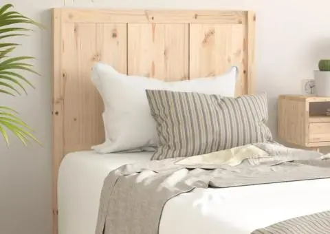 Tăblie de pat, 80,5x4x100 cm, lemn masiv de pin - 1/5