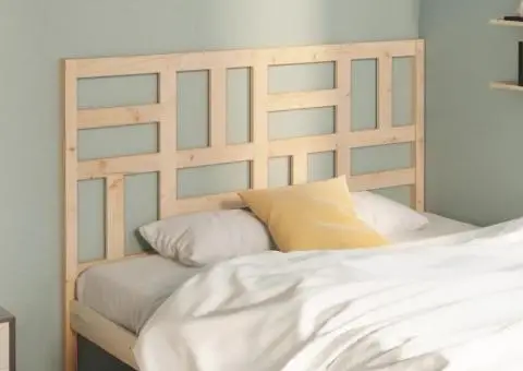 Tăblie de pat, 156x4x104 cm, lemn masiv de pin - 3/5