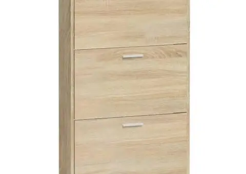 Pantofar, stejar, 59x17x108 cm, lemn prelucrat - 5/5