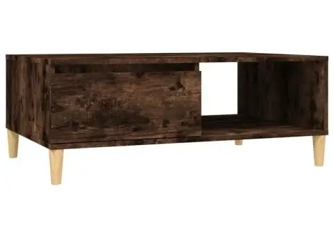 Măsuță de cafea, stejar fumuriu, 90x60x35 cm, lemn prelucrat - 2/5