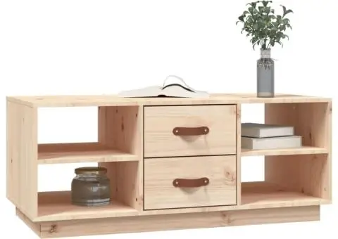 Măsuță de cafea, 100x50x41 cm, lemn masiv de pin - 5/5