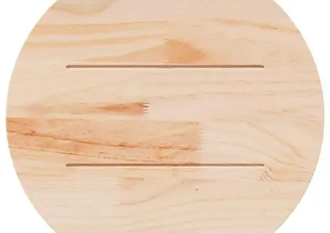 Blat de masă, Ø70x2,5 cm, lemn masiv de pin - 4/5